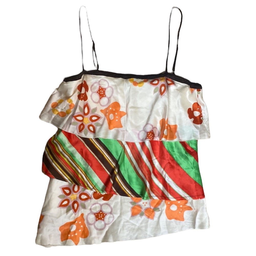 Silk Floral Tank Top